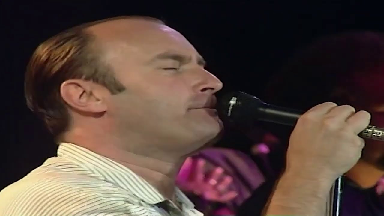 Phil Collins - You can't hurry love & Two hearts (live 1990) - Phil Cam