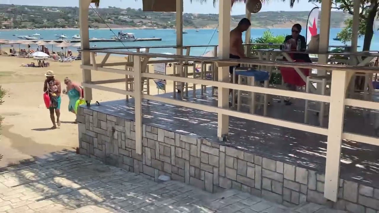 Methoni beach and Methoni Hotel beach club