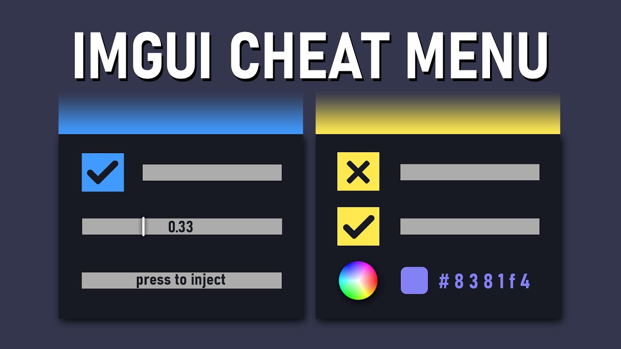 СОЗДАЙТЕ ПРАВИЛЬНОЕ МЕНЮ С ПОМОЩЬЮ IMGUI