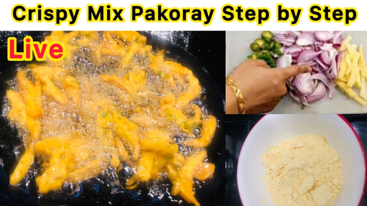 Crispy Mix Pakode | Pyaz Ke Pakoray | Iftar Special Pakora Recipe #mixpakoray #pakode #pakorarecipe