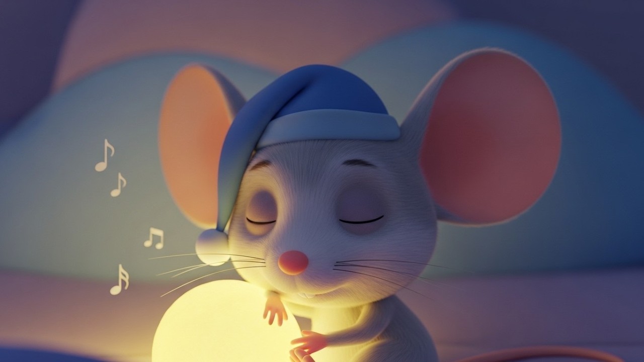 Milo the Sleepy Mouse 🐭💤 | Gentle Lullaby Song for Kids | Soothing Nursery Rhyme