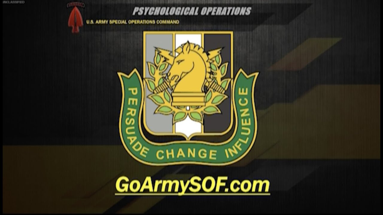U.S. Army Special Operations Recruiting: Psychological Operations Virtual Brief