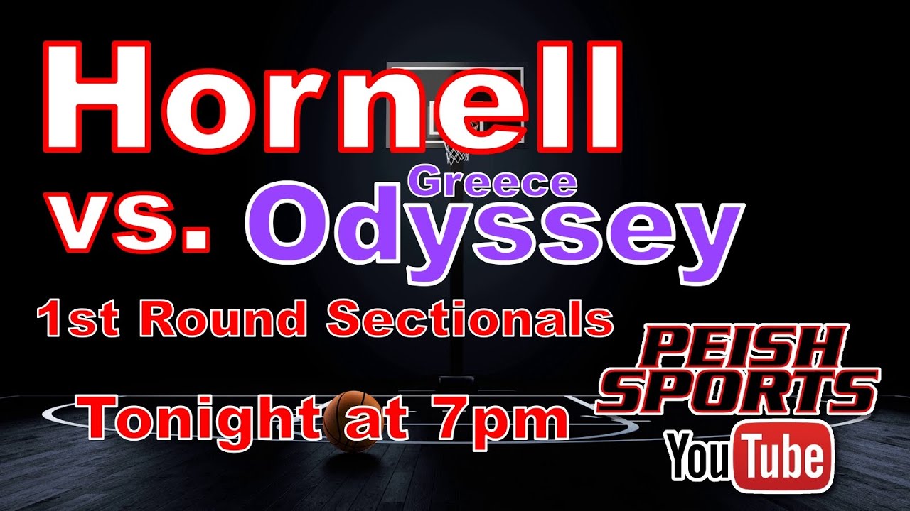 #5 Hornell Red Raiders vs. #12 Greece Odyssey Leopards Boy's Varsity Basketball 1st Round Sectionals