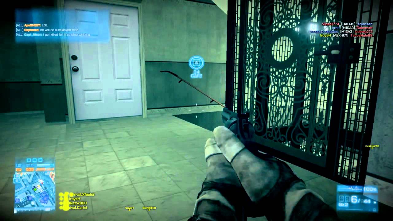 BF3: Pubscrubbing with rivaL(AEK and shotgun ownage)