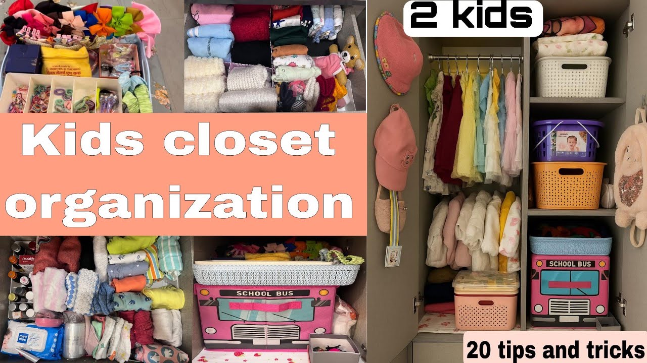 Organizing a Kid's Wardrobe (the easy way!) How to organise kids wardrobe | 20 tips and tricks