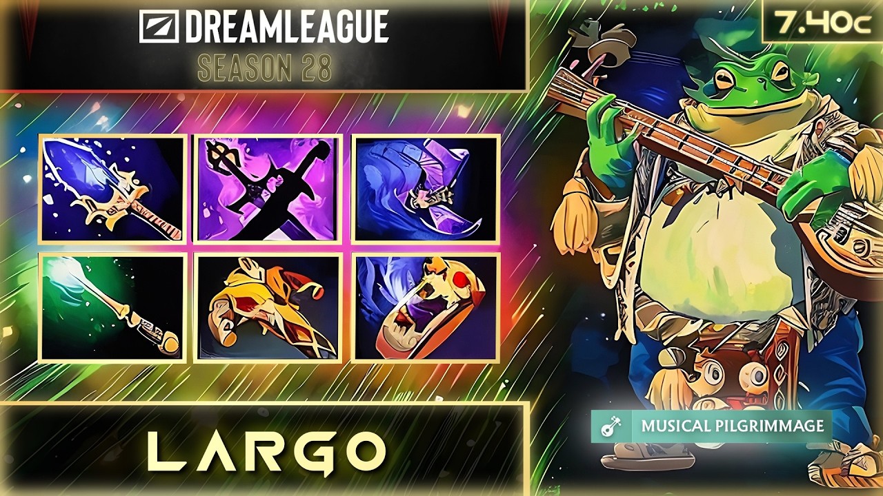 [OFFLANE] 33 LARGO 7.40c | DREAMLEAGUE SEASON 28 | #Dota2 #4K