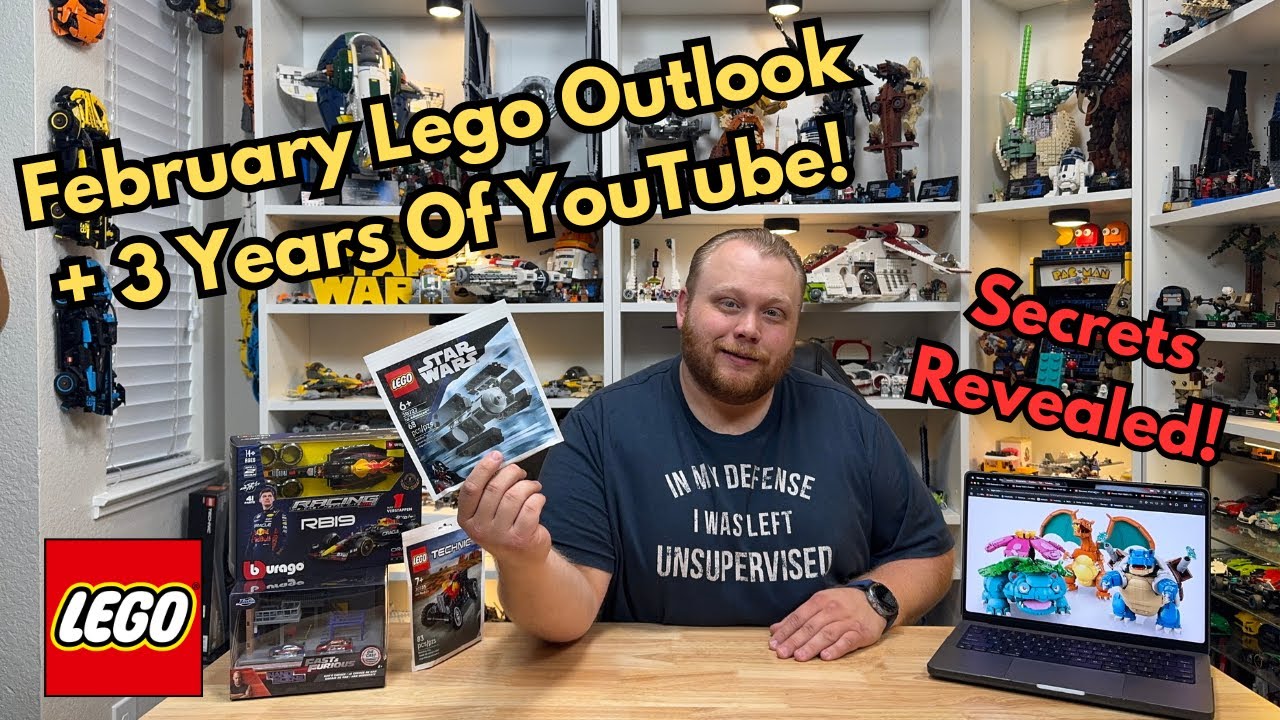 Обзор Lego за февраль и 3 года на YouTube! (Новые покемоны Lego!)