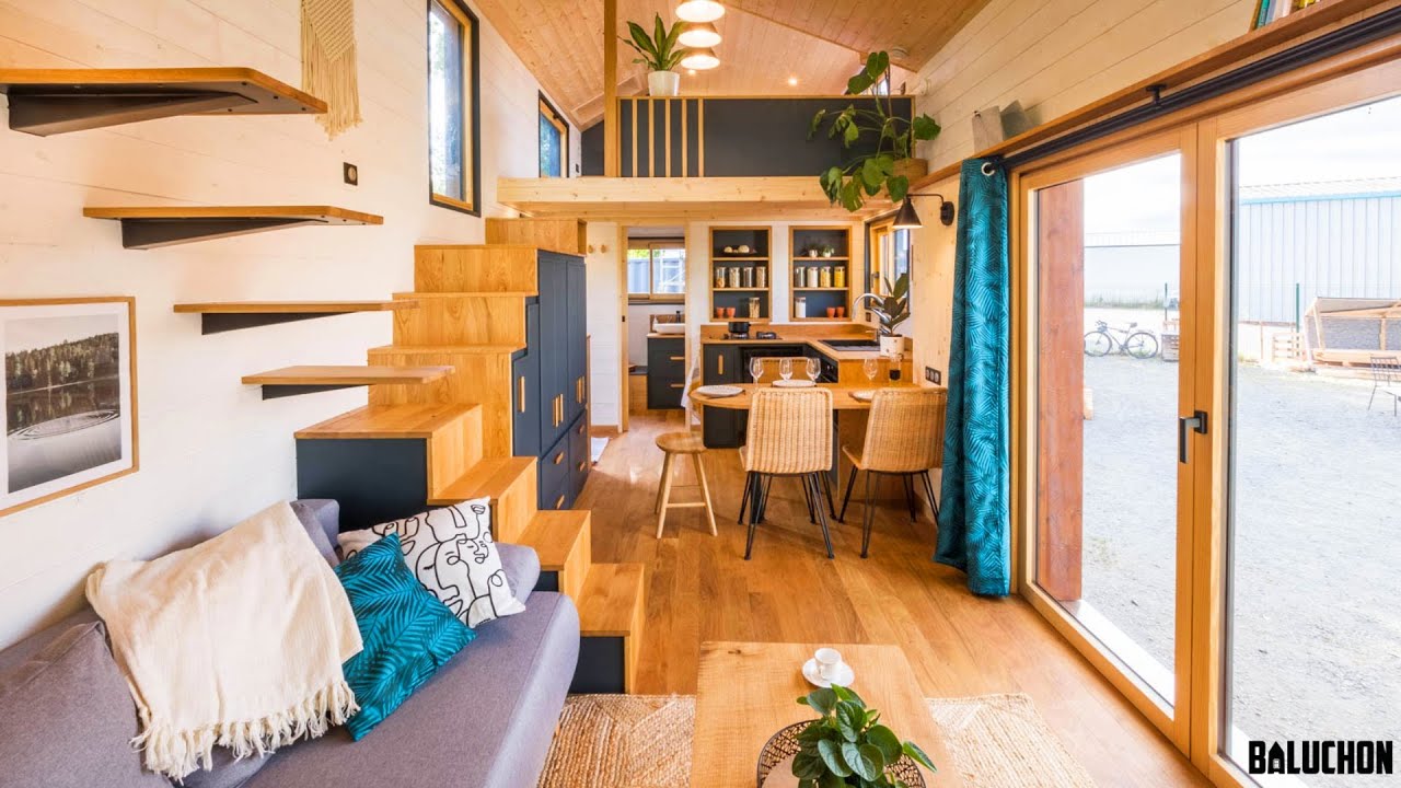 The Coziest Extra-Wide Double Loft Tiny House by Baluchon
