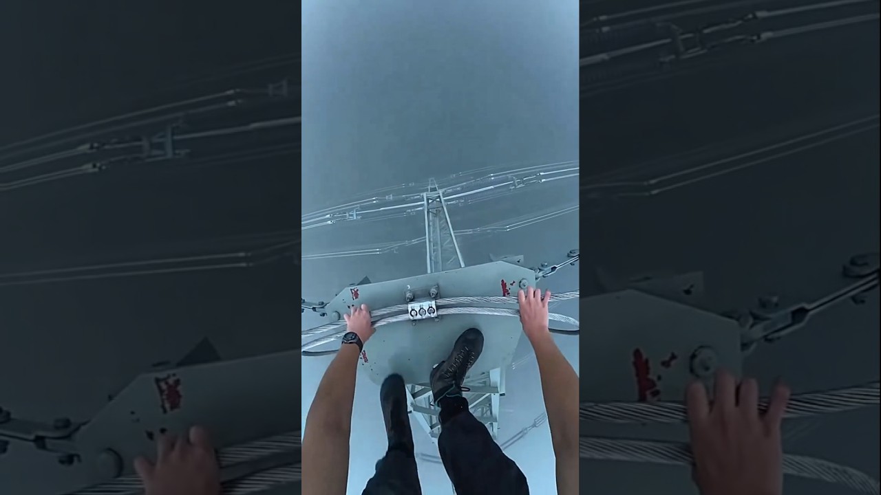 Pylons Don't Scare Me ☠️⚡ #rooftopping