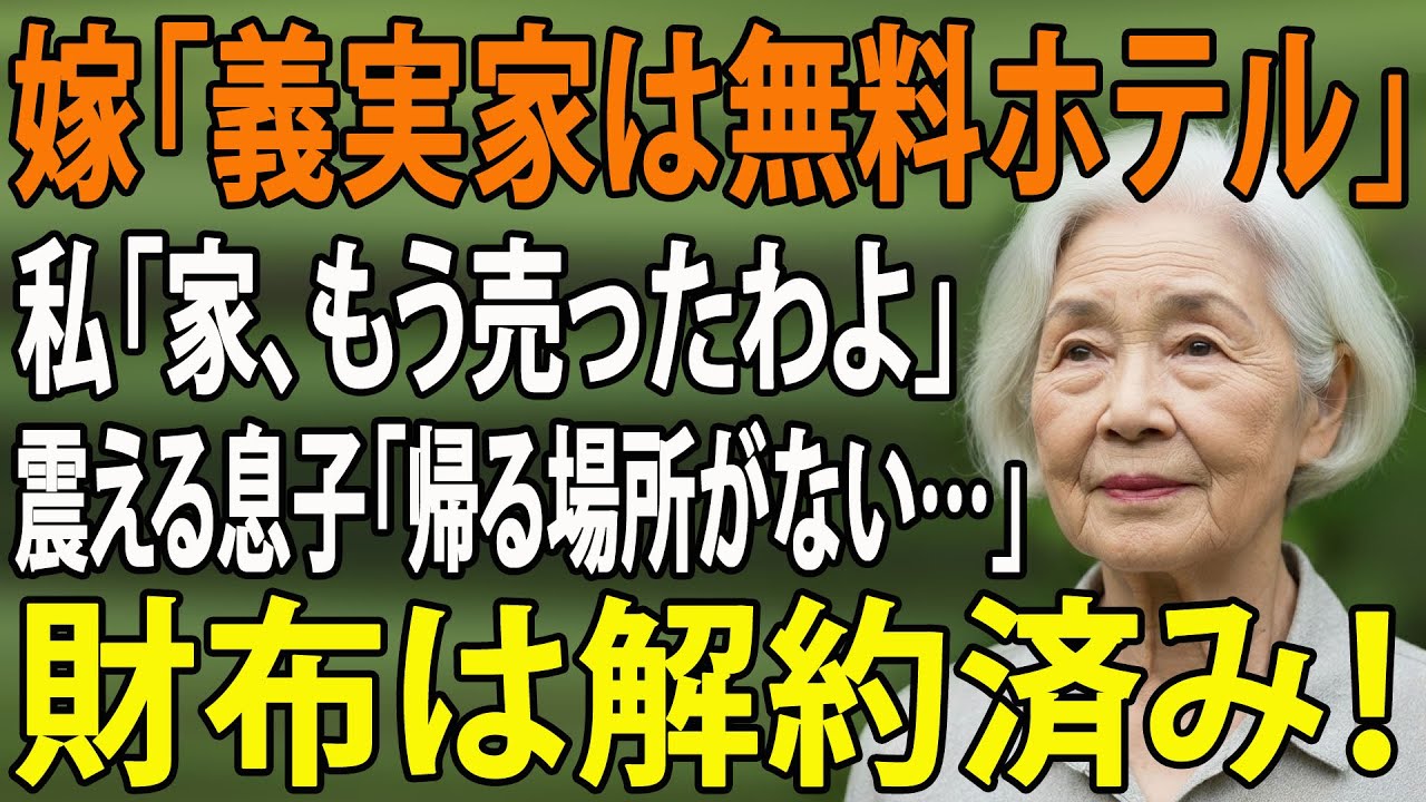 「母さんは便利な財布」と笑う息子夫婦に黙って実家を売却し、沖縄へ移住した私→引越し当日に「家がない！」と発狂する息子に「財布は解約しました」と告げた結果 【シニアライフ】【60代以上の方へ】