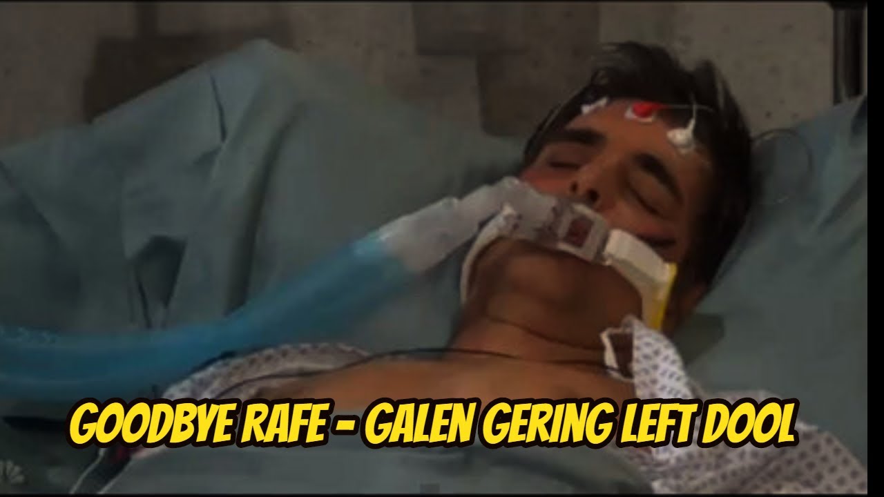 :Breaking news: Goodbye Rafe - Galen Gering left DOOL