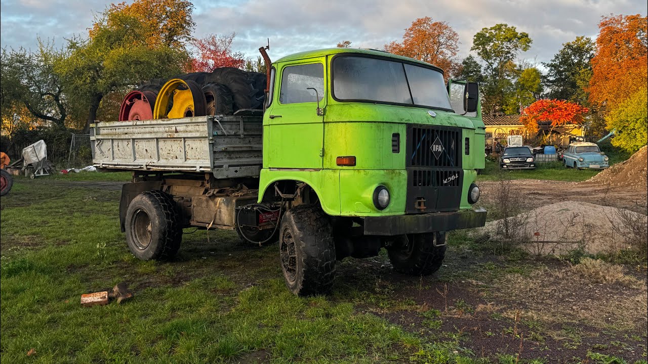 W50 nach 5 Monaten Standzeit gestartet! | DDR Takraf DFG 1002 im Einsatz beim Reifenabladen🚜