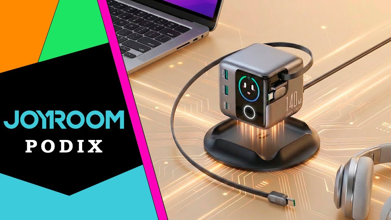 Joyroom Podix 🔌 Ładowarka sieciowa 140W z Ekranem LCD !? / Recenzja 4K