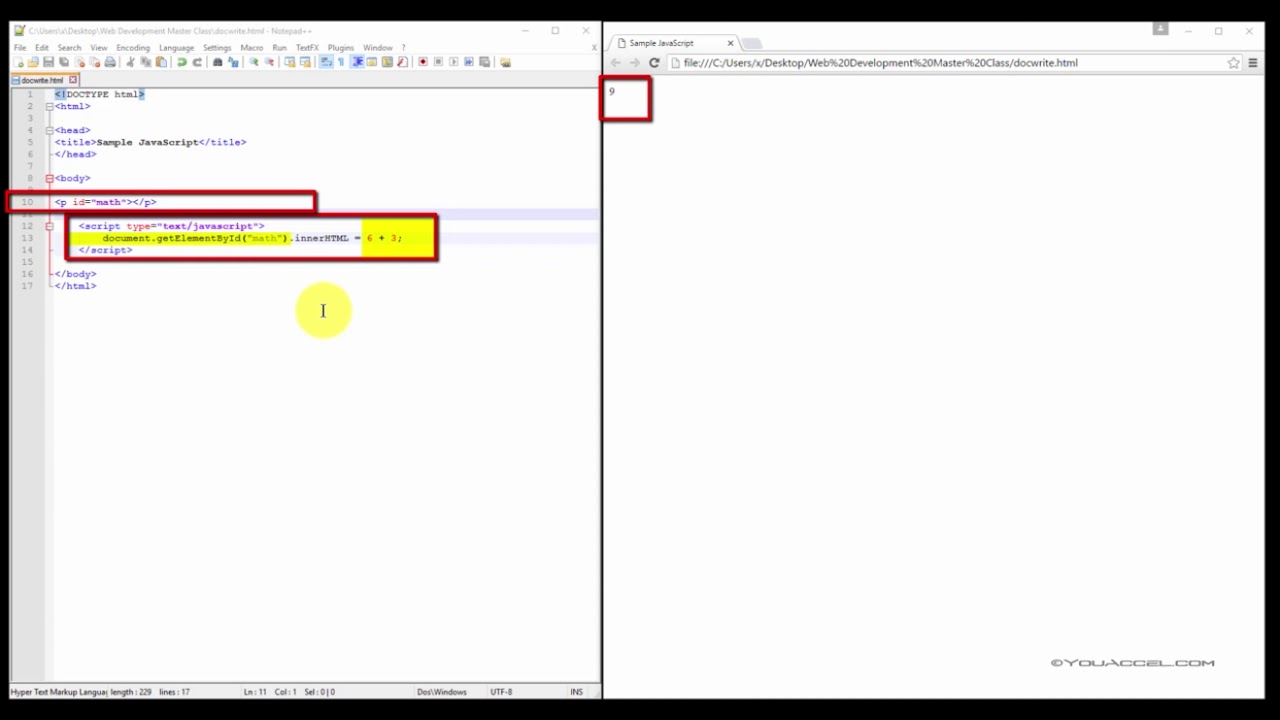 JavaScript & jQuery | 7. JavaScript InnerHTML
