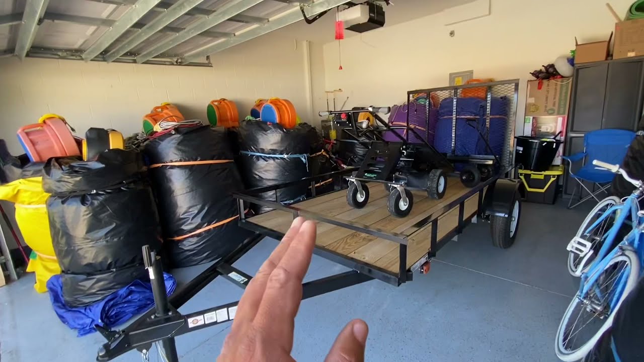 New utility trailer for bounce house business