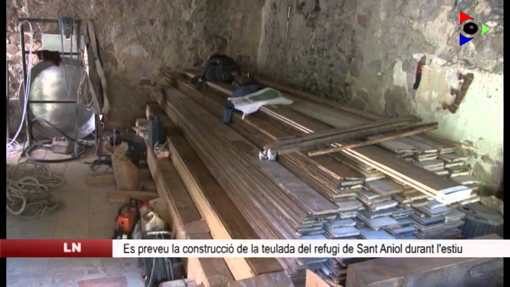 La rehabilitació del refugi de Sant Aniol d’Aguja avança amb bon peu