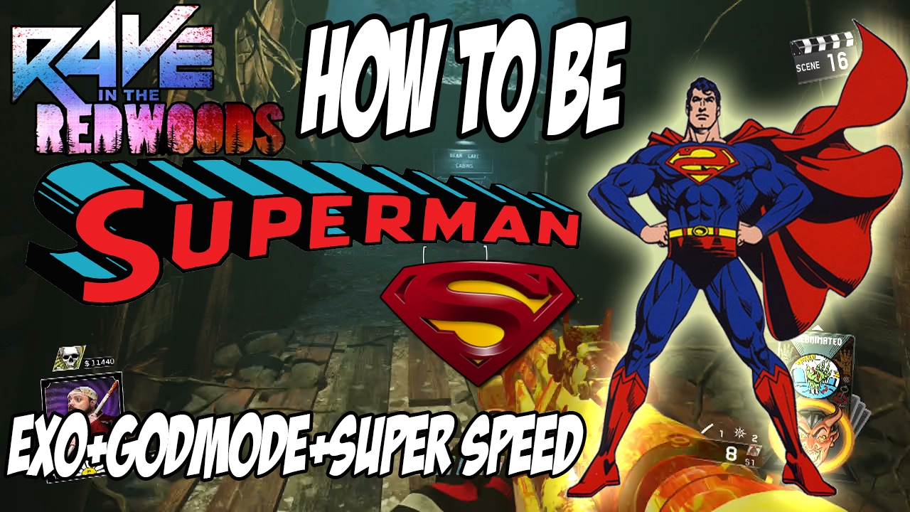 Rave in the Redwoods How to be SUPERMAN IN ZOMBIES!!! (EXO+GODMODE+SUPER SPEED)