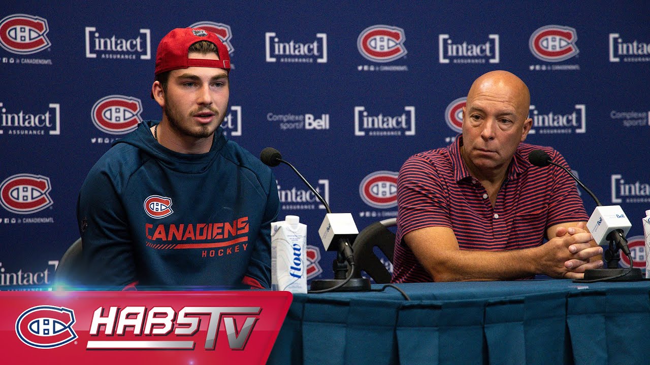 Press conference: Kirby Dach and Kent Hughes
