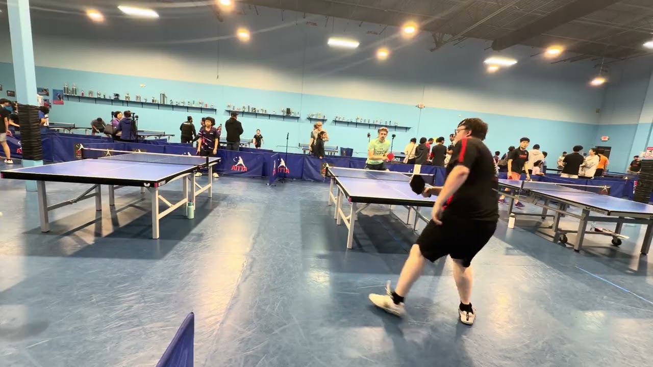 Match vs Sam Lawton 2100 attacker AITTA January open Singles