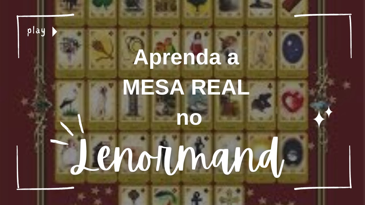 Como fazer a mesa real com o Baralho Cigano