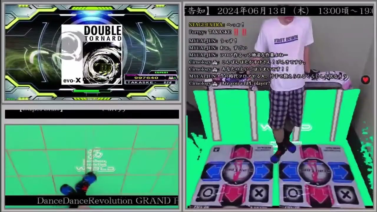 (DDR GP) DOUBLE TORNARD 【DOUBLE EXPERT Lv.15】PERFECT FULLCOMBO!!!