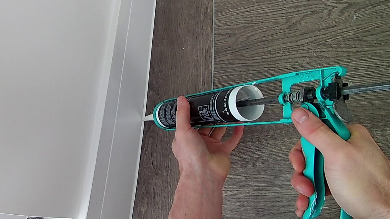 Mastic Man- Silicone sealant application to skirting.