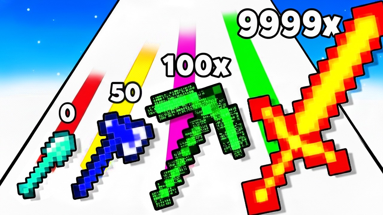 Кирка Minecraft максимального уровня в 1000 раз! - Забег с использованием копателя слияния (Часть 2)