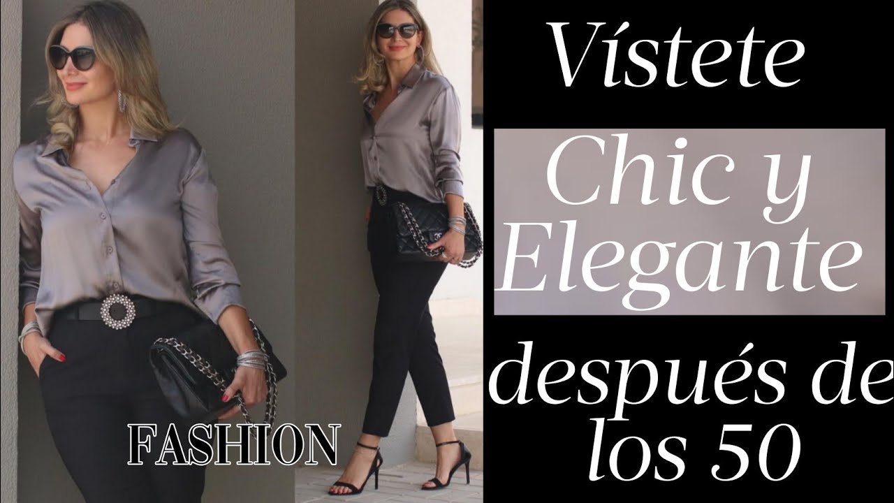 V&Iacute;STETE ELEGANTE Y CHIC DESPU&Eacute;S DE LOS 50 Y 60 A&Ntilde;OS MODA SE&Ntilde;ORAS