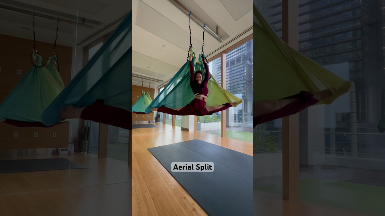 How to: Aerial Split #aerialyoga
