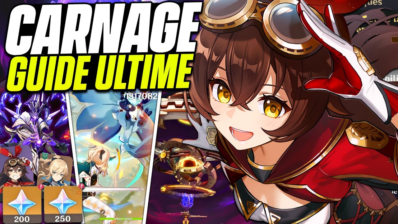 UNE TECHNIQUE ABUS&Eacute;E ! Guide Carnage &ndash; Teams F2P et Showcase Difficult&eacute; 5 & 6 | Genshin Impact 6.2