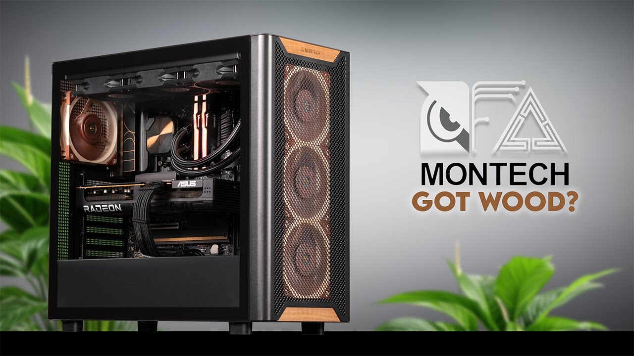 The Montech XR Wood Slaps for Under $80... | RX 9070 + Noctua PC Build