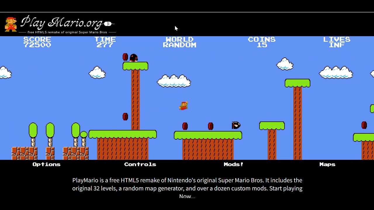 SUPER MARIO BROS. HTML5のランダムコースに挑戦してみた（18）