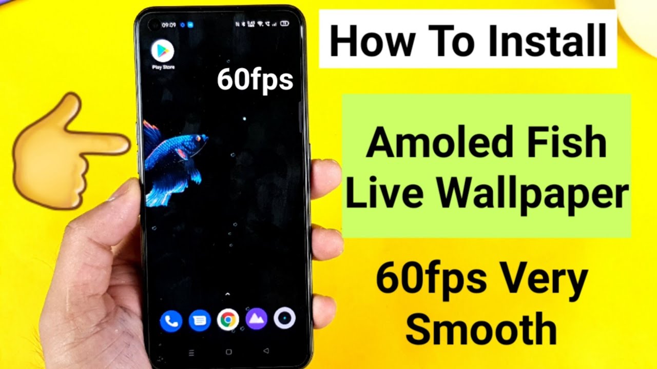 Best Fish Amoled live wallpaper 60fps, 30fps must have amoled phones