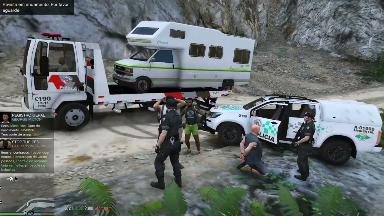 GTA5 ROTINA POLICIAL |O PLANO CAIU! 🚨 Patrulha Ambiental prende assassinos em massa no Monte Chiliad