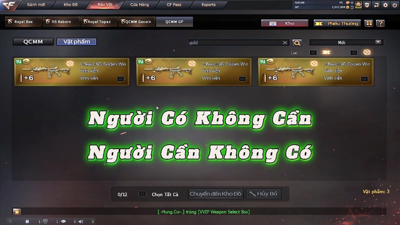 CFVN | Test Nhân Phẩm Với 200 QCMM K98 | MDL_9X