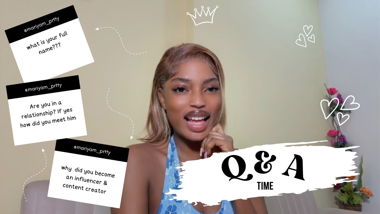 MY FIRST YOUTUBE VIDEO | Q&A : Get to know me || mariyam_prtty ✨