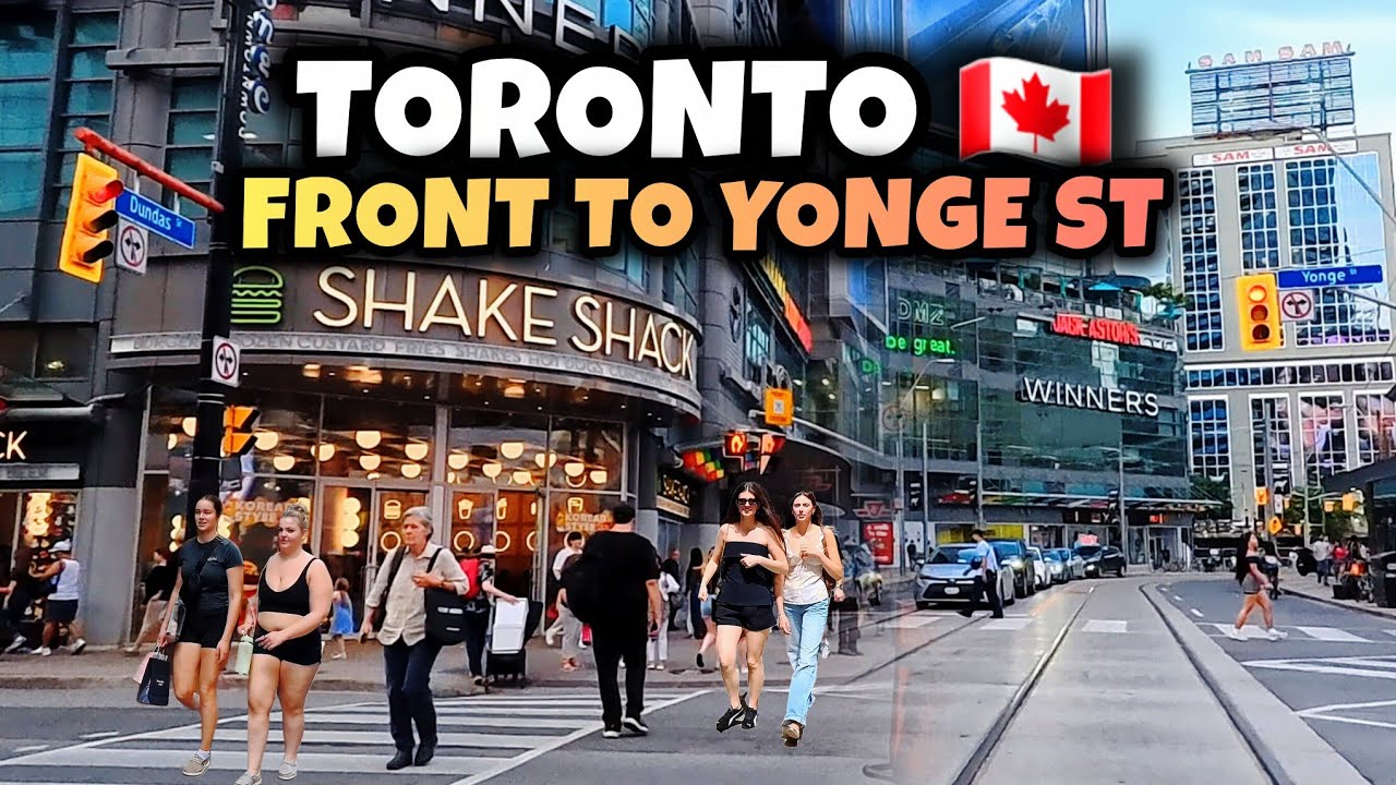 Toronto 🇨🇦 Front Street to Yonge Street Downtown Walking Tour City Life Canada 4k
