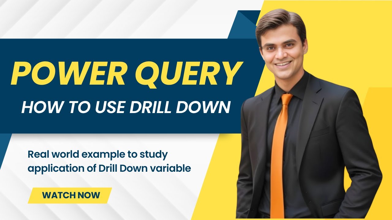 Power Query - How to use Drill Down Variables in Queries