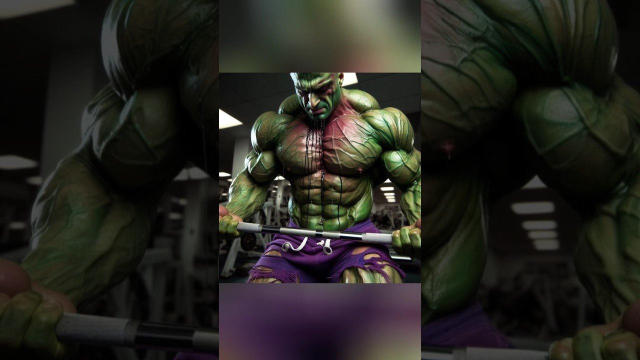 Superheroes GYM Power Hunk Vs Spider-Man 🥰😱👿💪 Respect 👿😱 #short #shorts #hunk #spiderman #gym