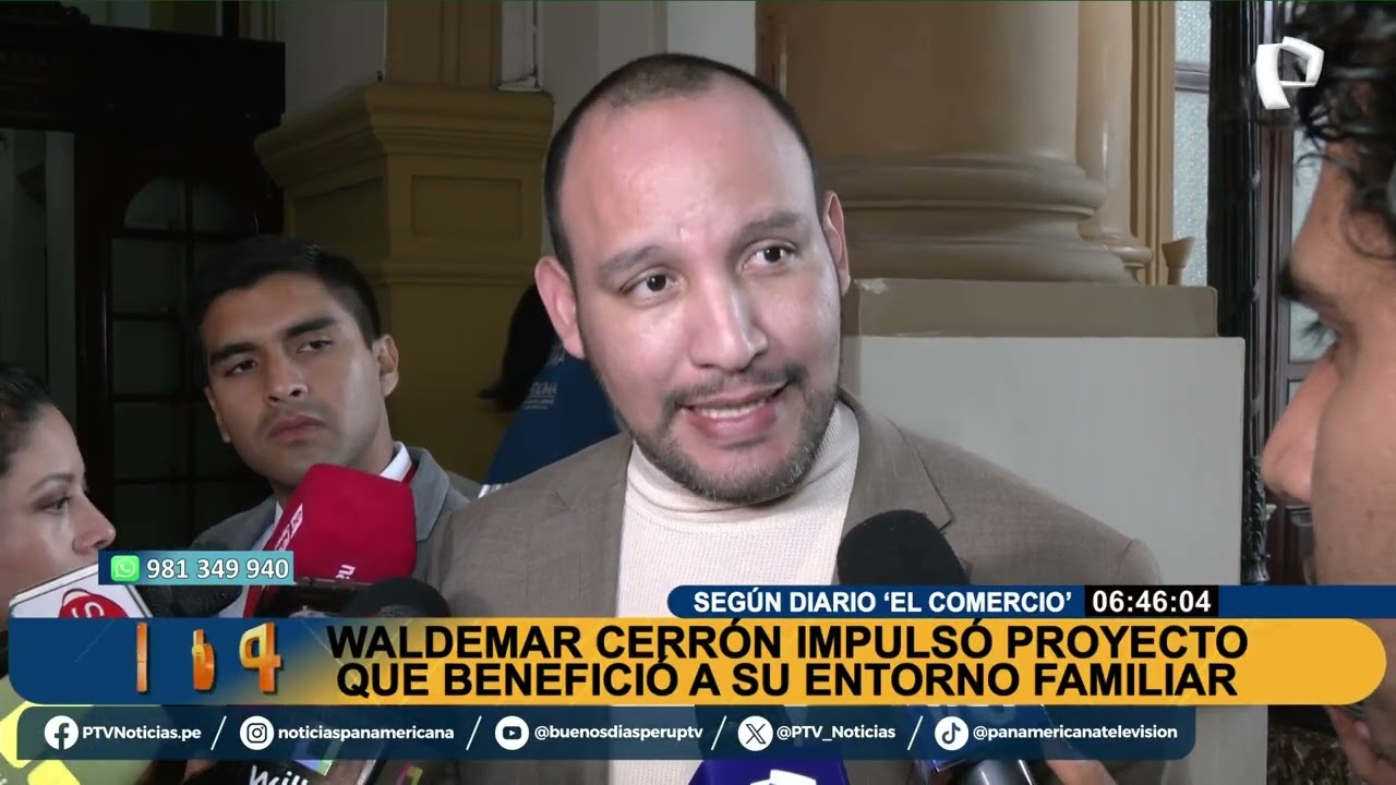 Congreso: denuncian que Waldemar Cerr&oacute;n impuls&oacute; leyes que beneficiaron a la madre de sus hijos