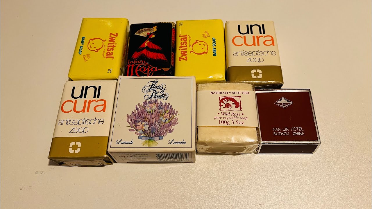 Vintage Soap ASMR: Leisurely Unpacking & Cutting Dry Small Beauty Soap From The &lsquo;70s-&lsquo;80s
