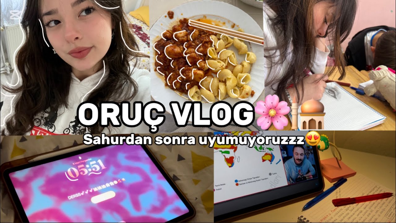 Oruç vlog -sabah benimle hazırlan grwm