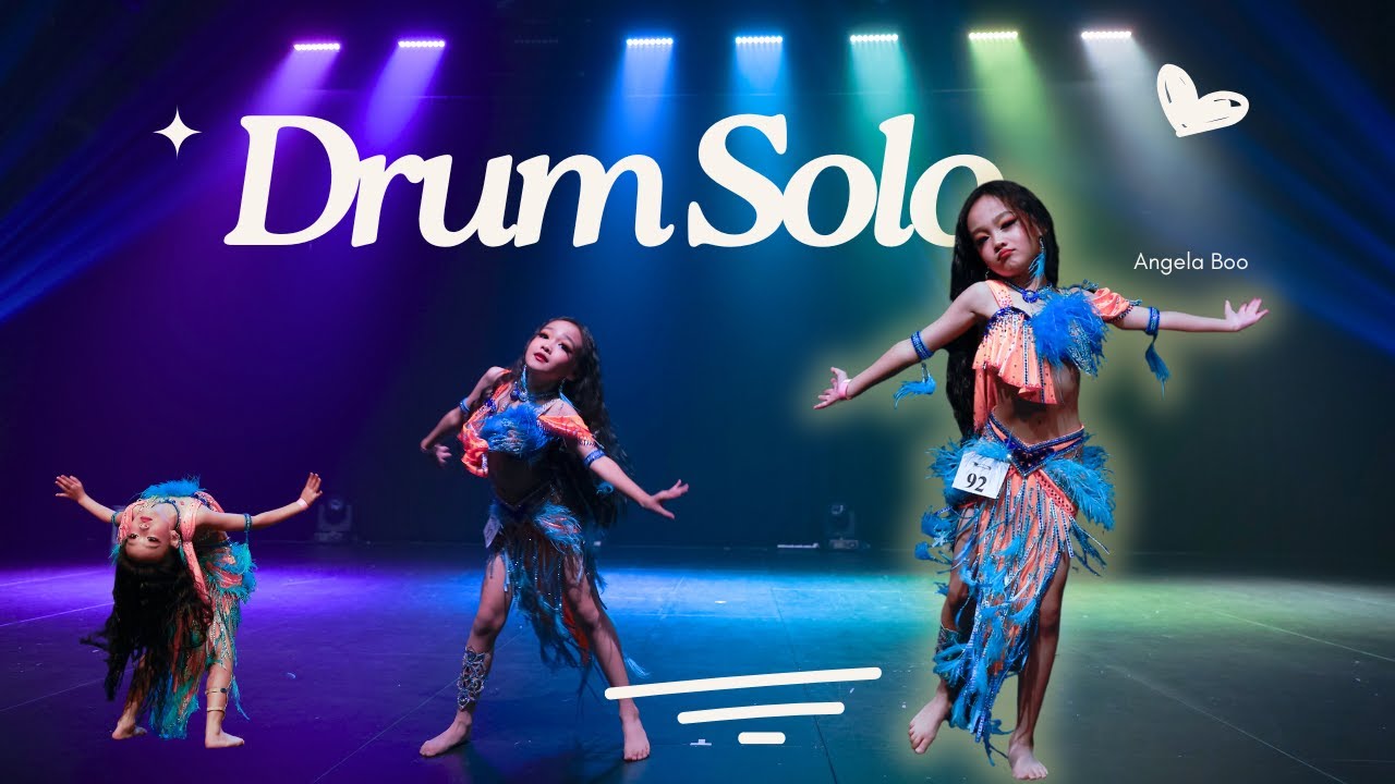 Shakira - Tony Chamoun | Drum Solo by Angela Boo | Belly Dance Kids Competition | Champion 2025