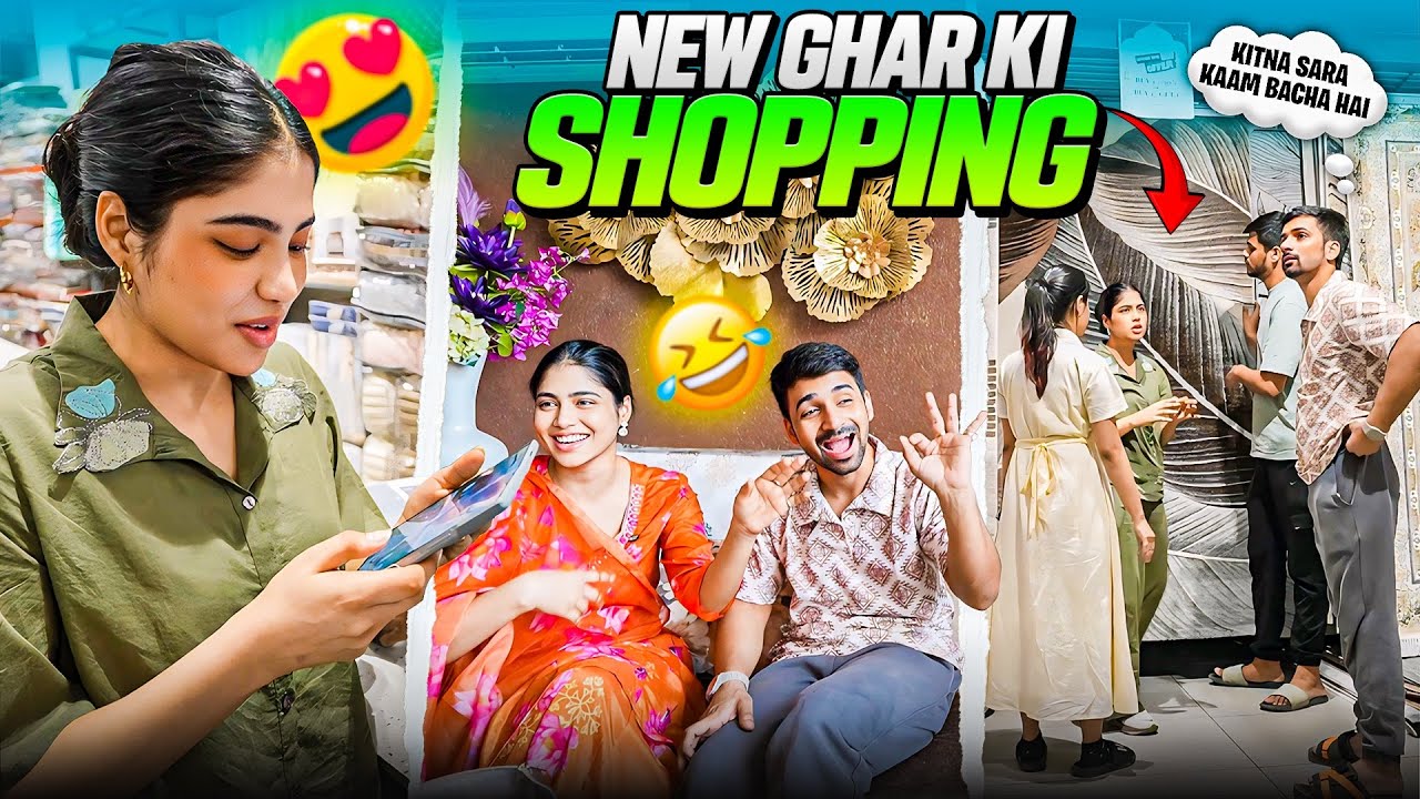 Puri team ke sath kari new ghar ki shopping