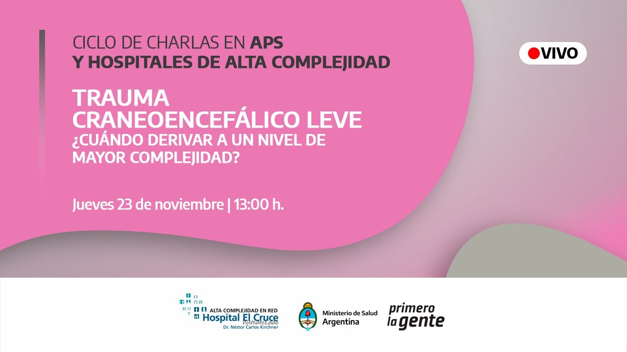 Trauma craneoencefálico. Leve; ¿Cuándo derivar a un nivel de mayor complejidad?