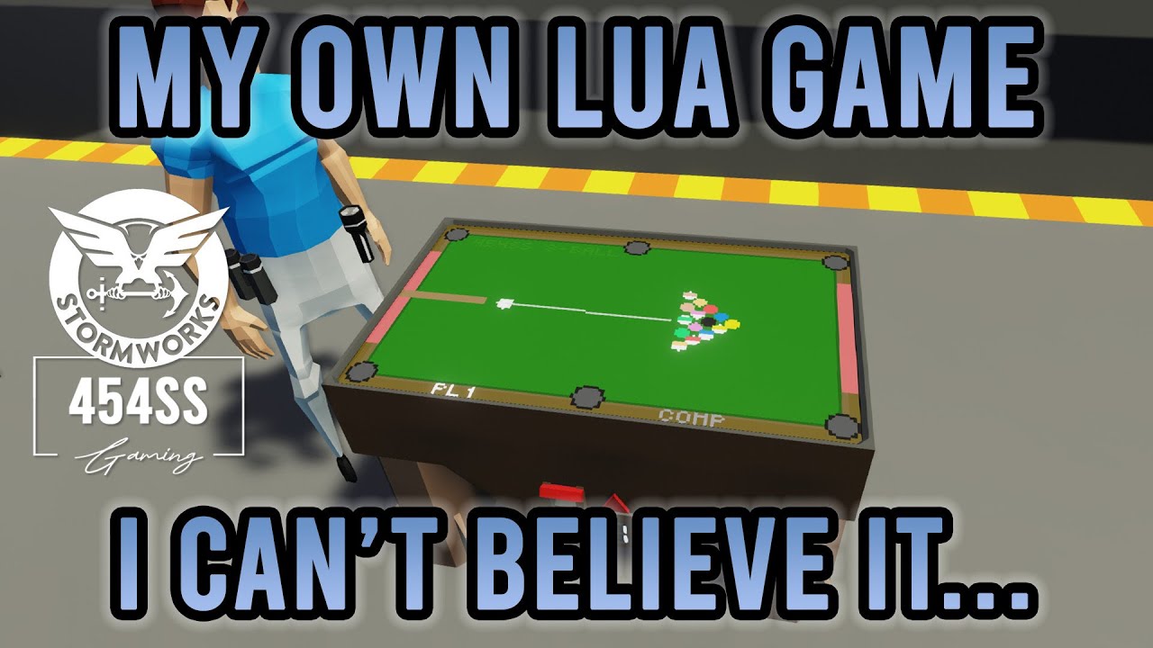 Создание работающей мини-игры &laquo;8-Ball&raquo; в Stormworks!