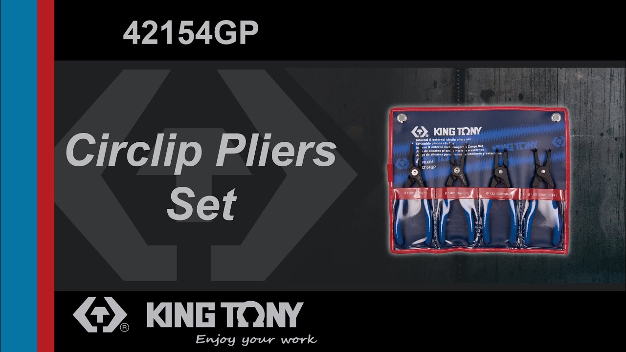 KING TONY-42154GP Circlip Pliers Set