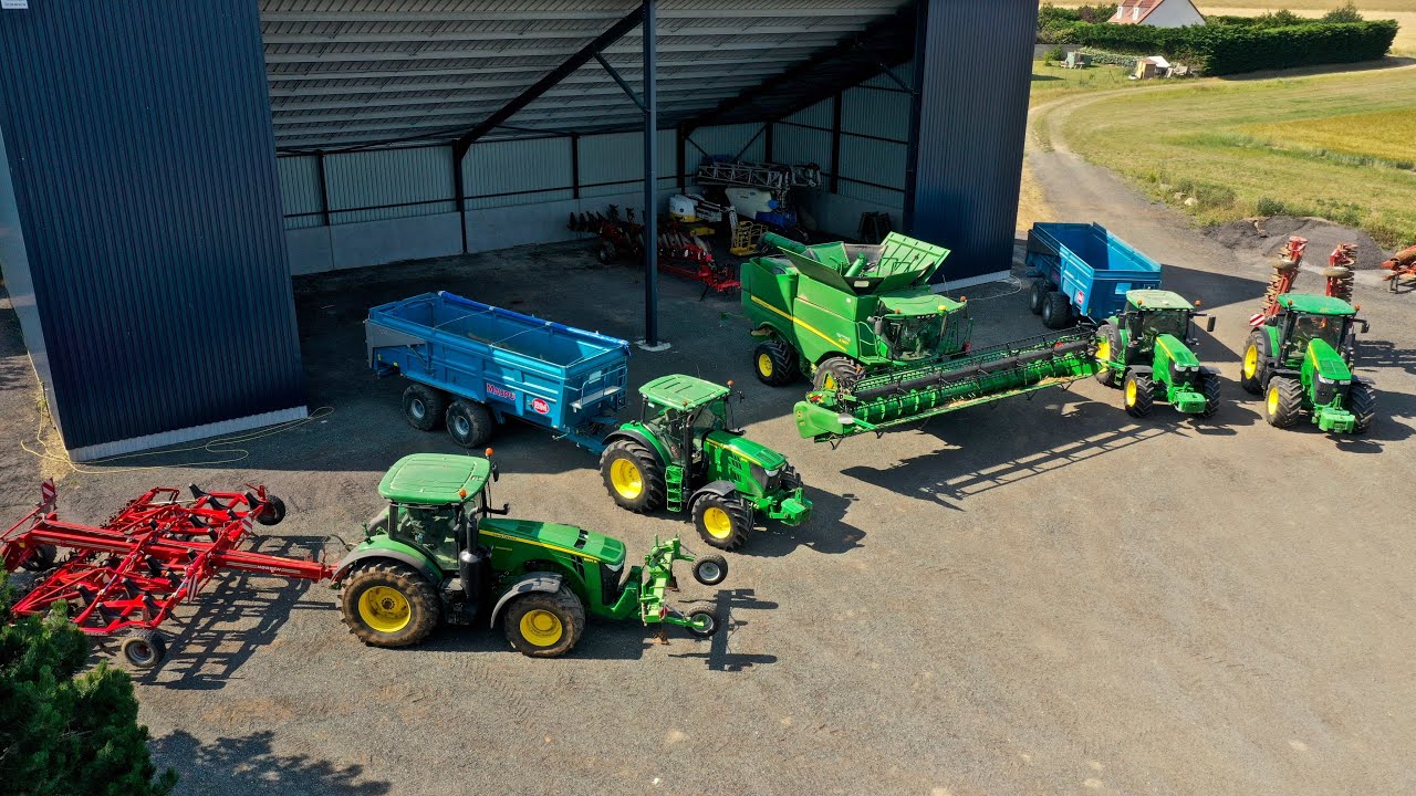 🇫🇷 Moisson d'orge 2020 avec une TEAM John Deere 😍