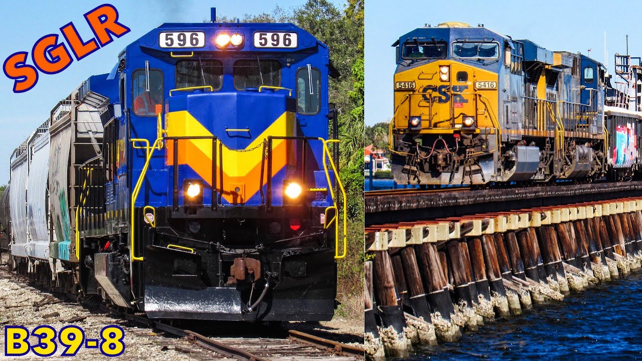 CSX Brings Rock to the Seminole Gulf Railway: B39-8 Chase to Sarasota!