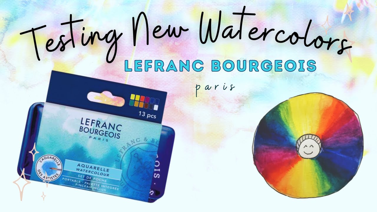 testing new watercolors_ lefranc bourgeois_aquarelle